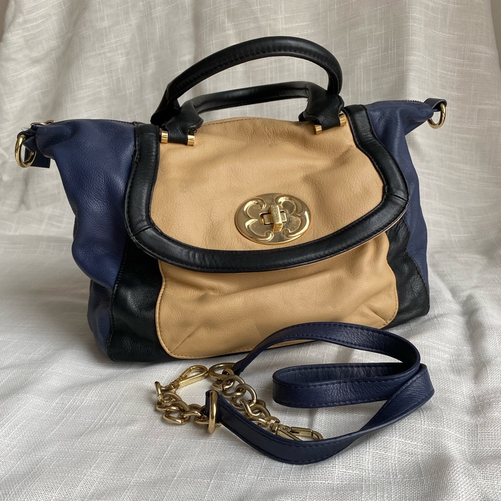 Emma Fox Multi-tone leather purse